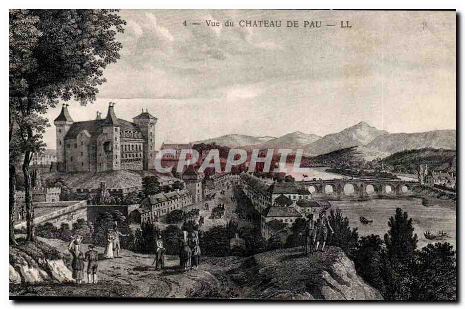 Pau - Vue du Chateau CPA 