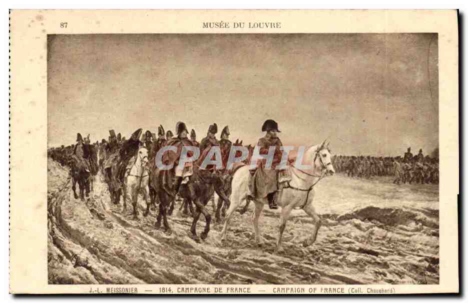 Paris 1 - Musee du Louvre - Meissonier - Campagne de France CPA Napoleon