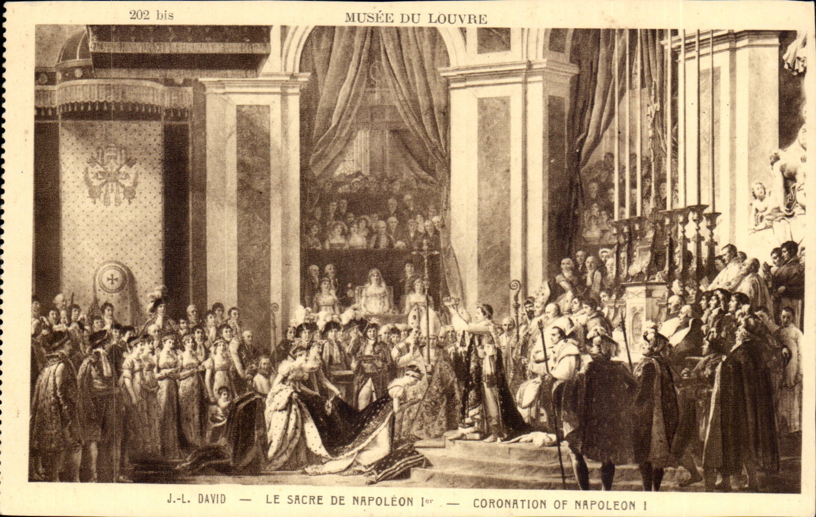 Paris 1 - Musee du Louvre - David - Le Sacre de Napoleon CPA 