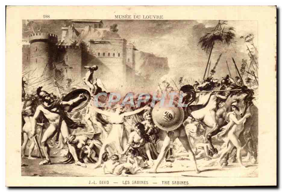 Paris 1 - Musee du Louvre - David - Les Sabines CPA 