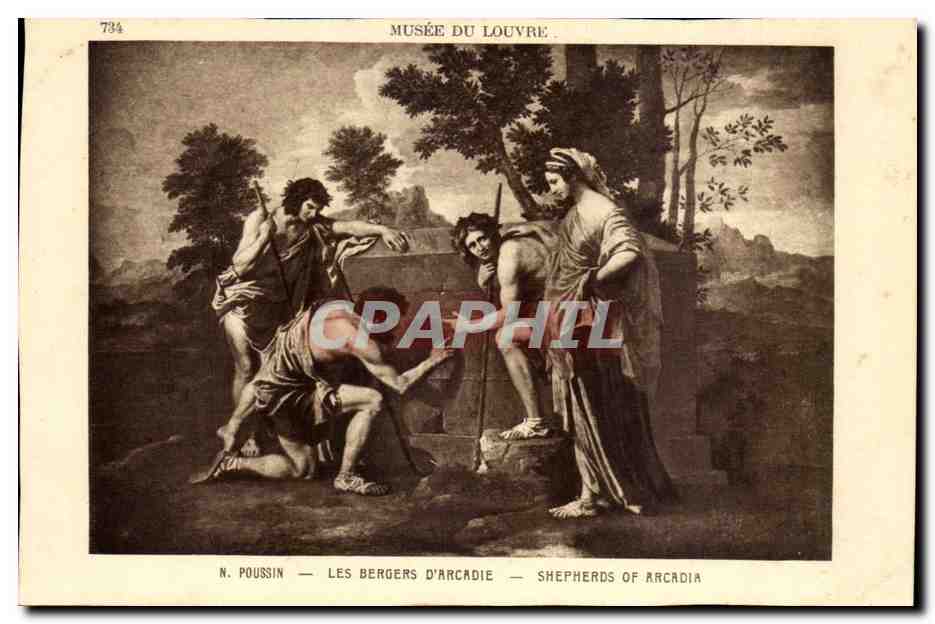 Paris 1 - Musee du Louvre - Poussin - Les Bergers d'Arcadie - Shepards CPA 