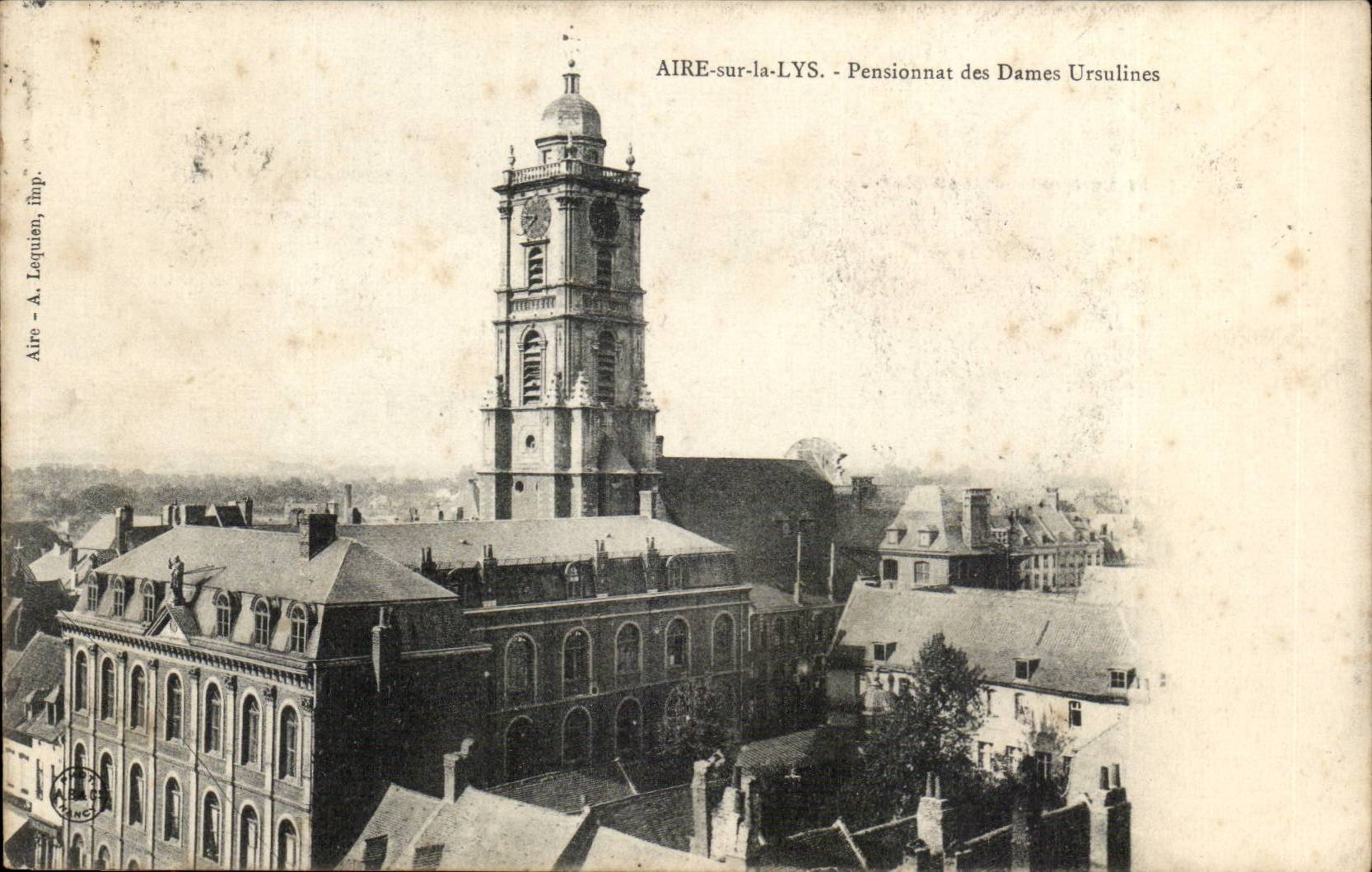 Aire sur La Lys CPA Pensionnat des DAmes Ursulines