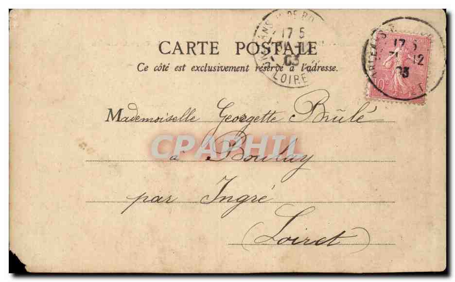 Orleans CPA Hotel de ville — Verso