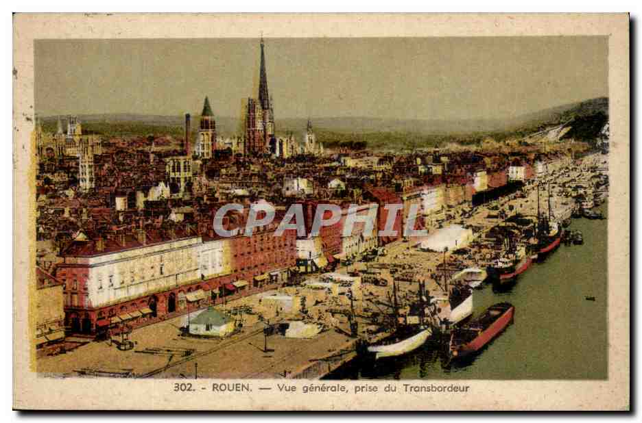 Rouen CPA Vue generale prise du transbordeur