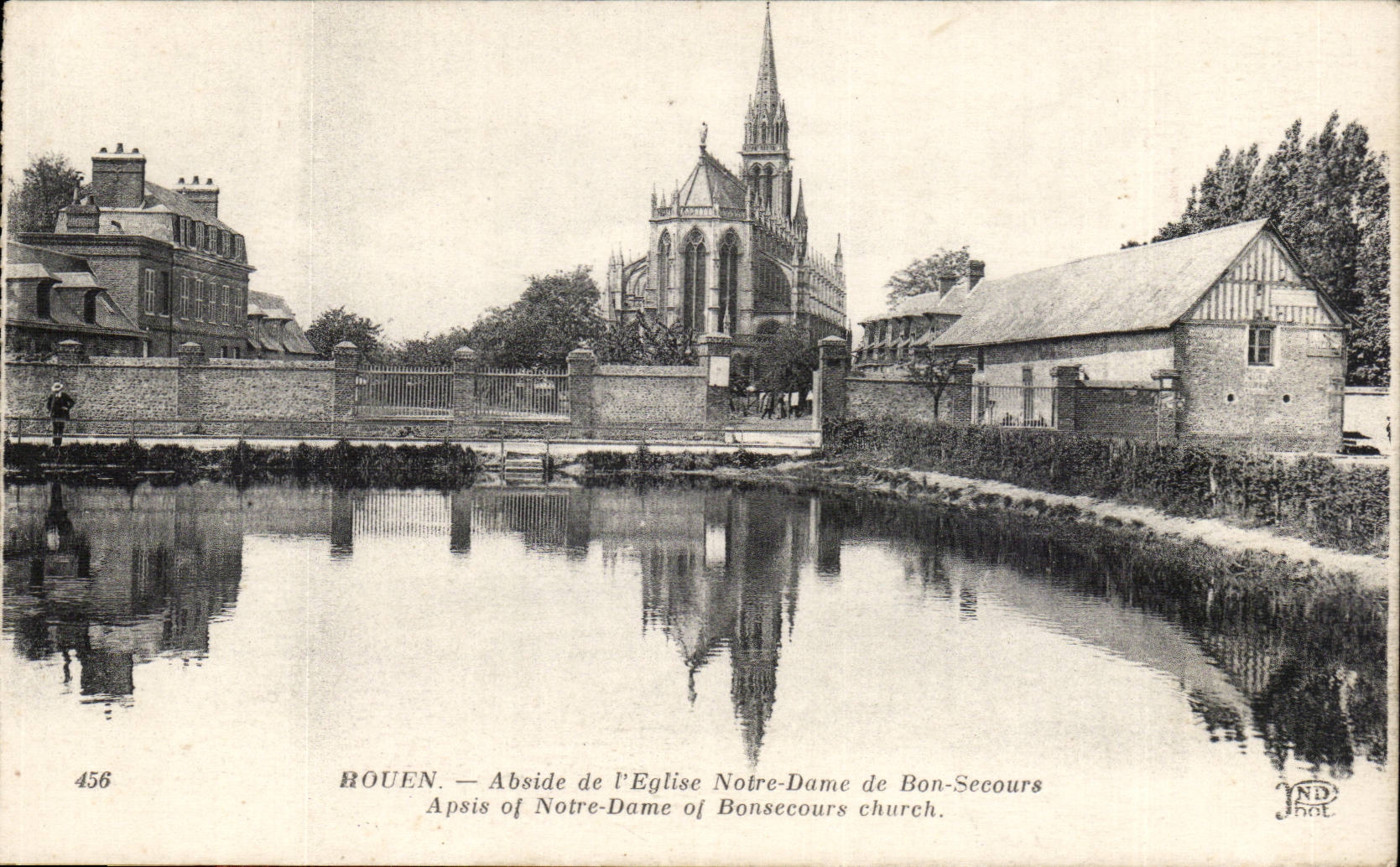 Rouen CPA Abside de l'eglise Notre DAme de Bonsecours 