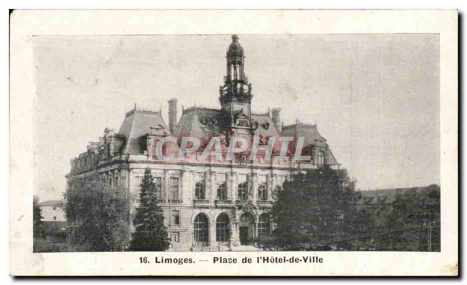 Limoges — Place de l'Hôtel-de-Ville — CPAPHIL