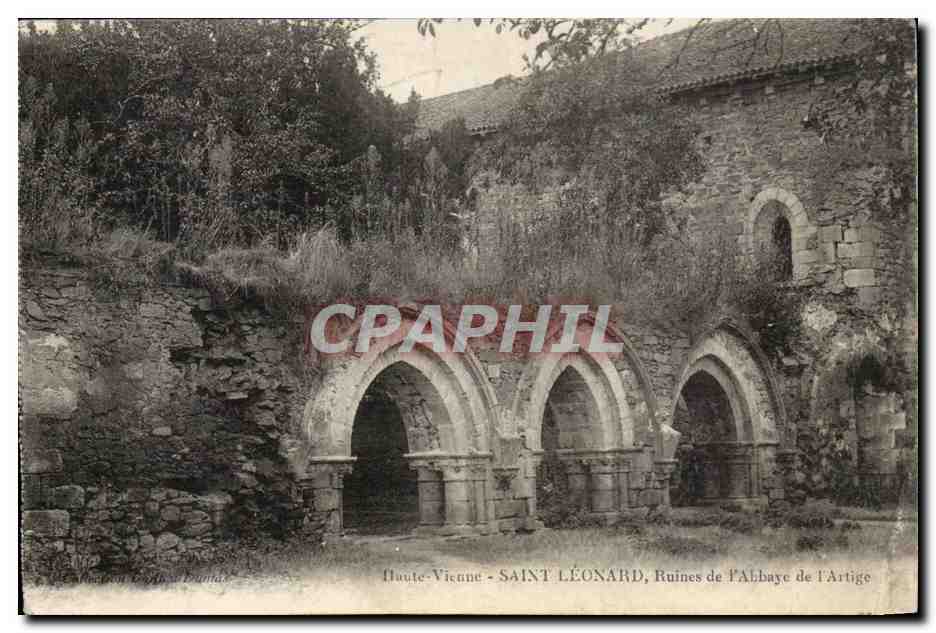 Saint leonard CPA Ruines de l'abbaye de l'artige