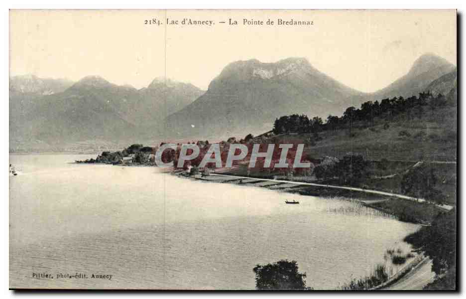 Lac d'Annecy — La Pointe de Bredannaz — Pittier, phot.-édit. Annecy