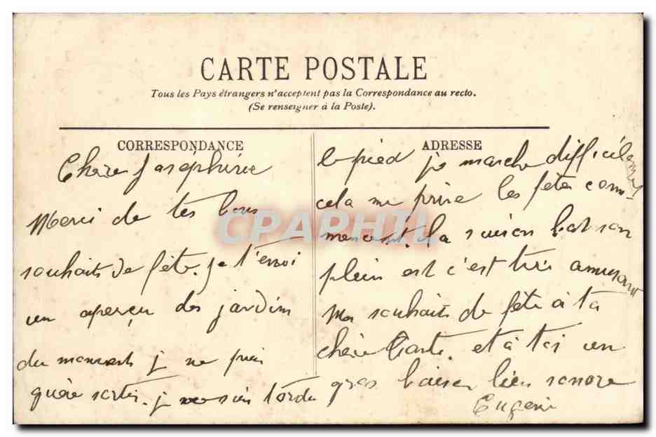 Monte CArlo CPA L'escalier du casino — Rückseite