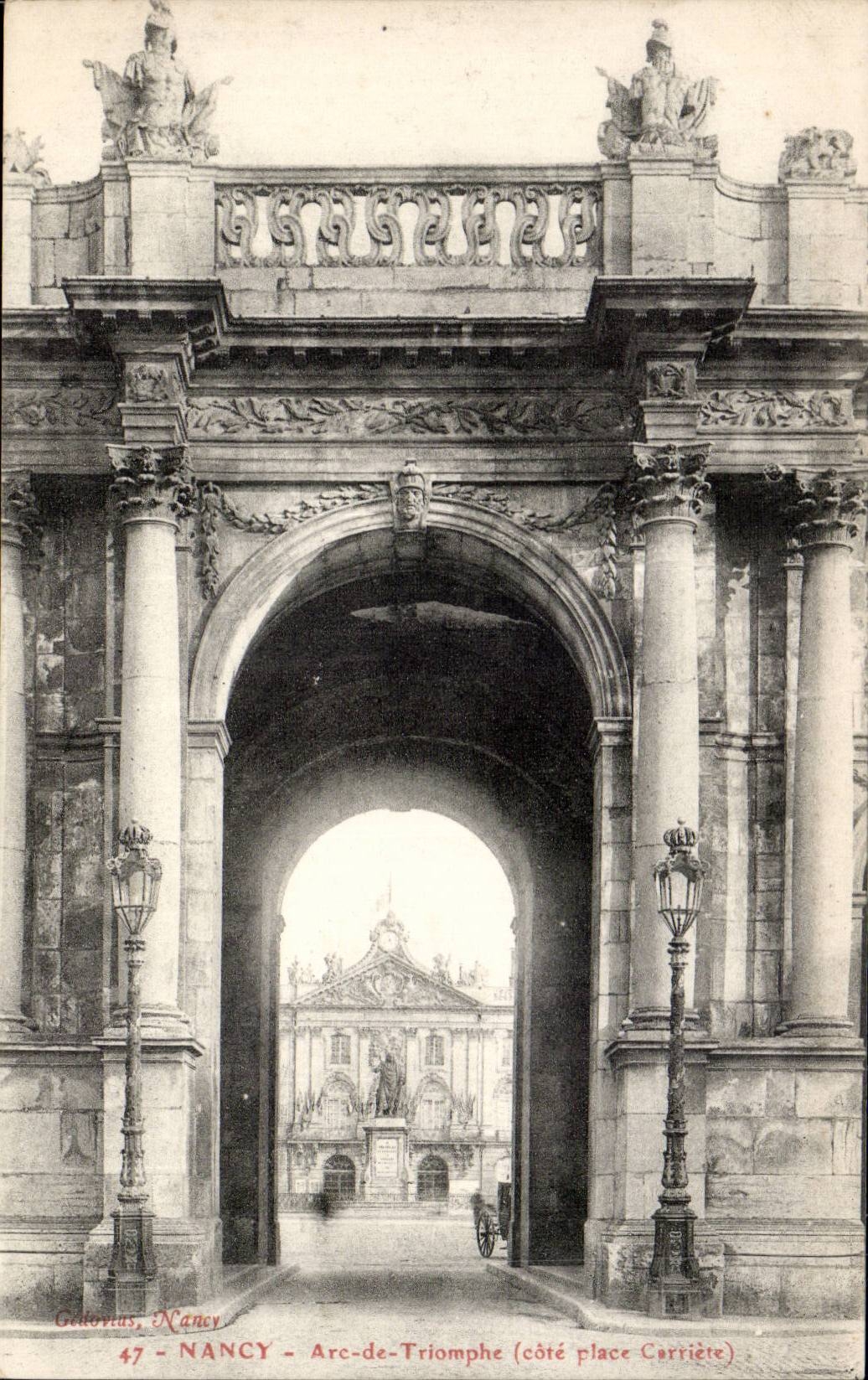 Nancy CPA Arc de triomphe (cote place Carriere)