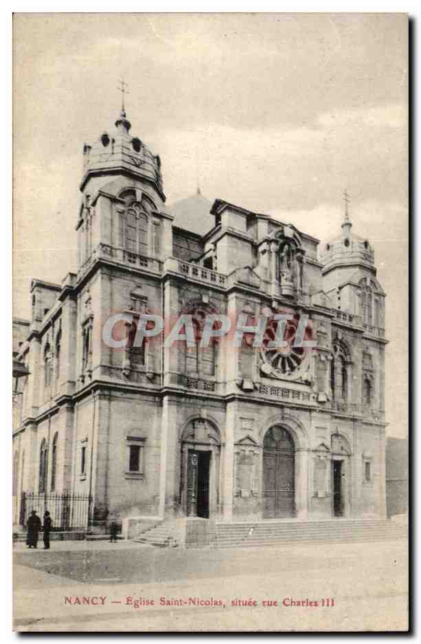 Nancy CPA Eglise Saint Nicolas situee rue charles II
