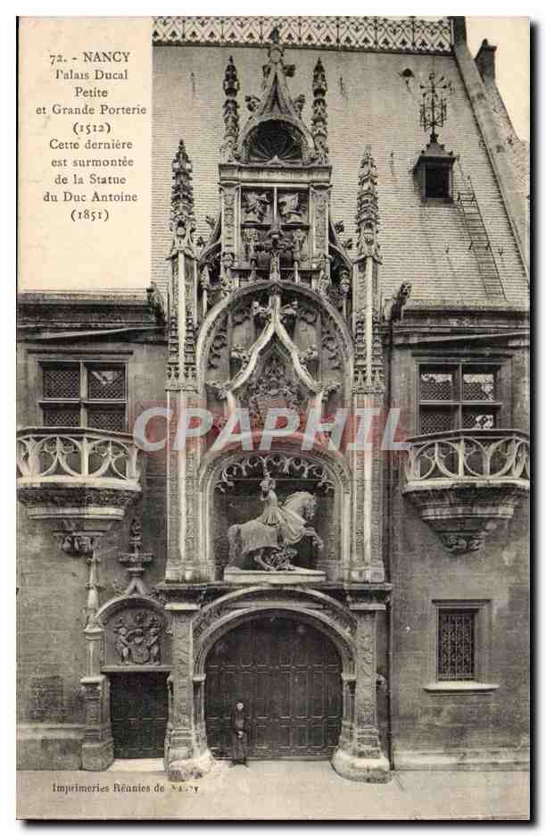 Nancy CPA Palais ducal petite et grande porterie