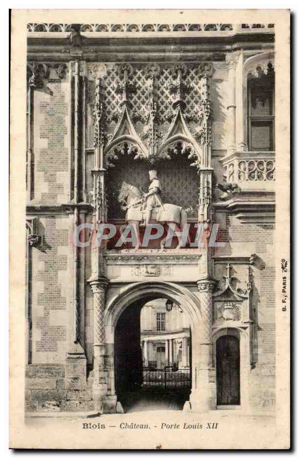 Blois CPA Chateau Porte Louis XII