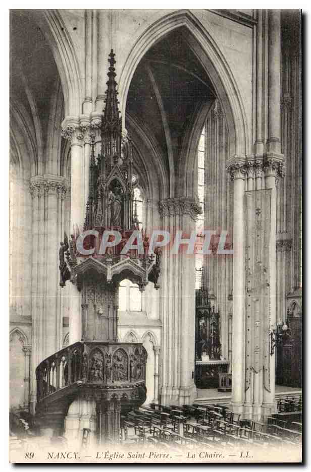 Nancy cPA Eglise Saint Pierre La chaire