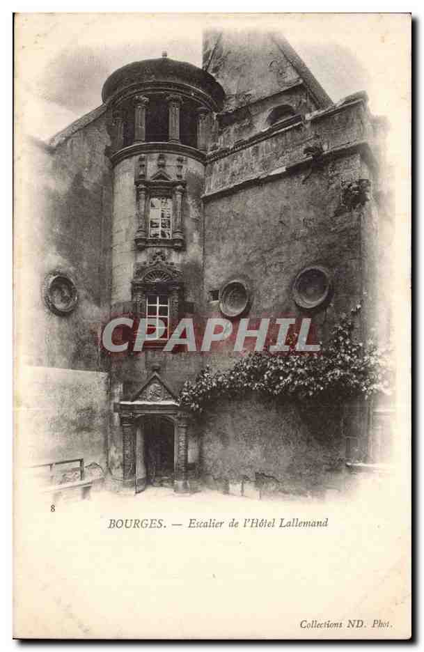 Bourges CPA Escalier de l'hotel Lallemand