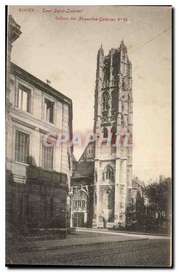 Rouen CPA Eglise Saint Laurent