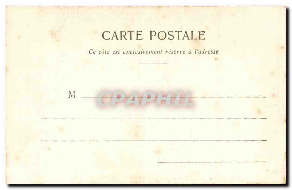 Rocamadour CPA Entree de la grand rue Le cahetau — Back