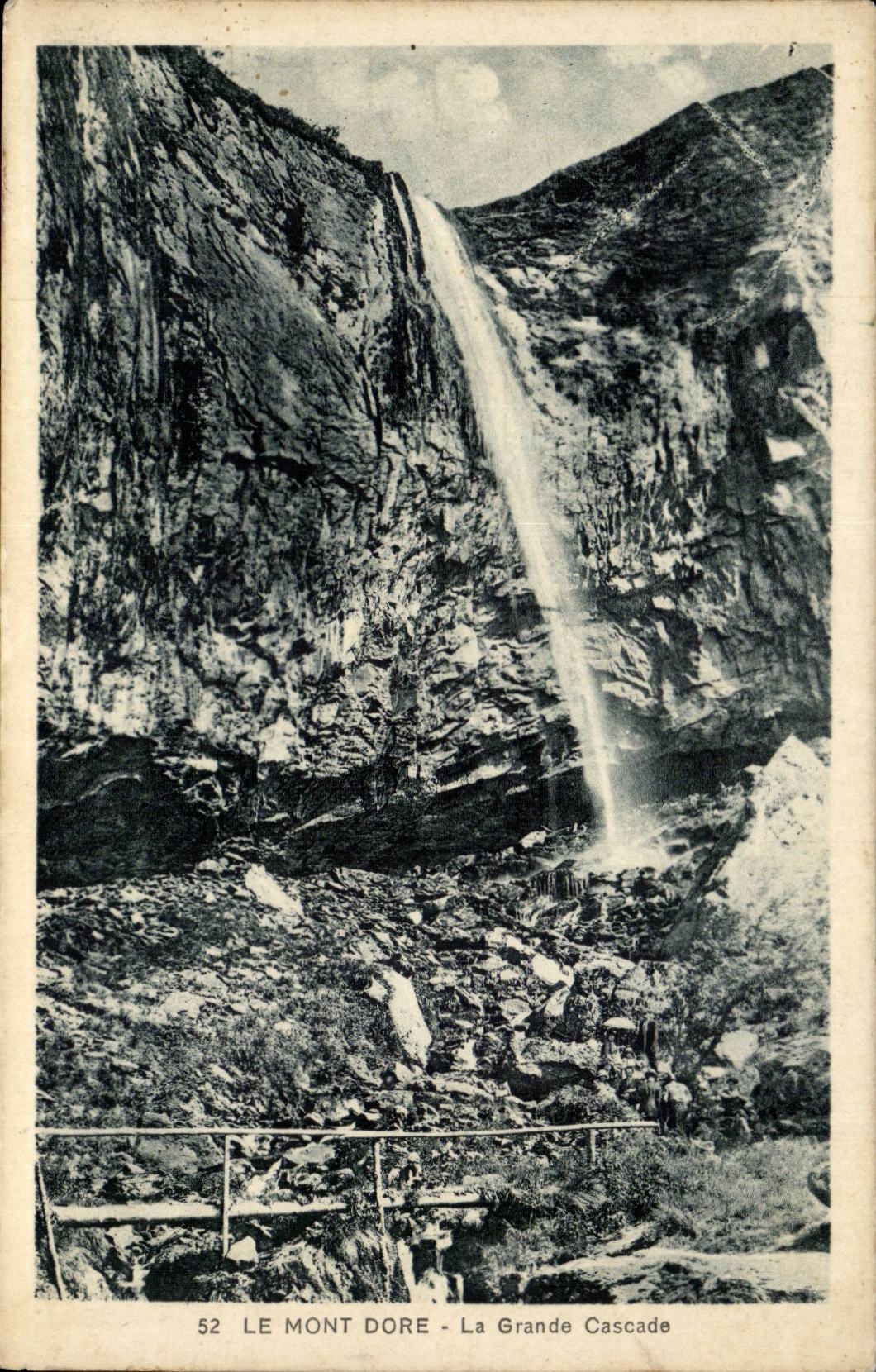 Le Mont Dore - La Grande Cascade — éditeur Frachol-Vérelle, n° 52