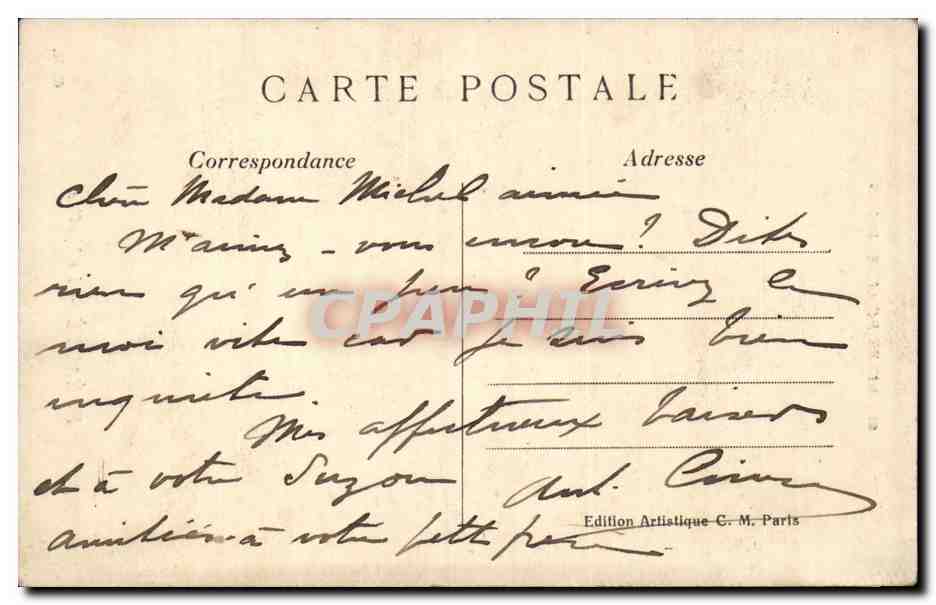Breaute CPA La Vaillee Musee de Luxembourg  — Verso