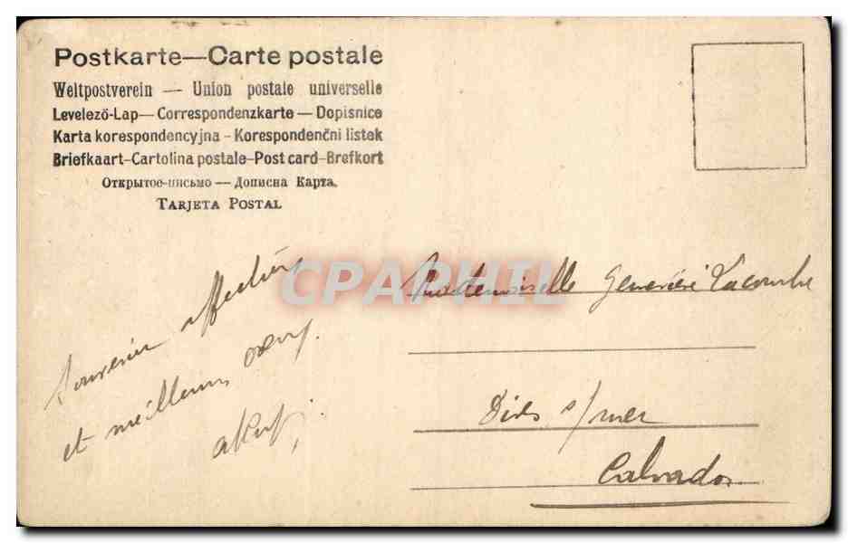 CPA Fantaisie Joyeux Noel — Rückseite