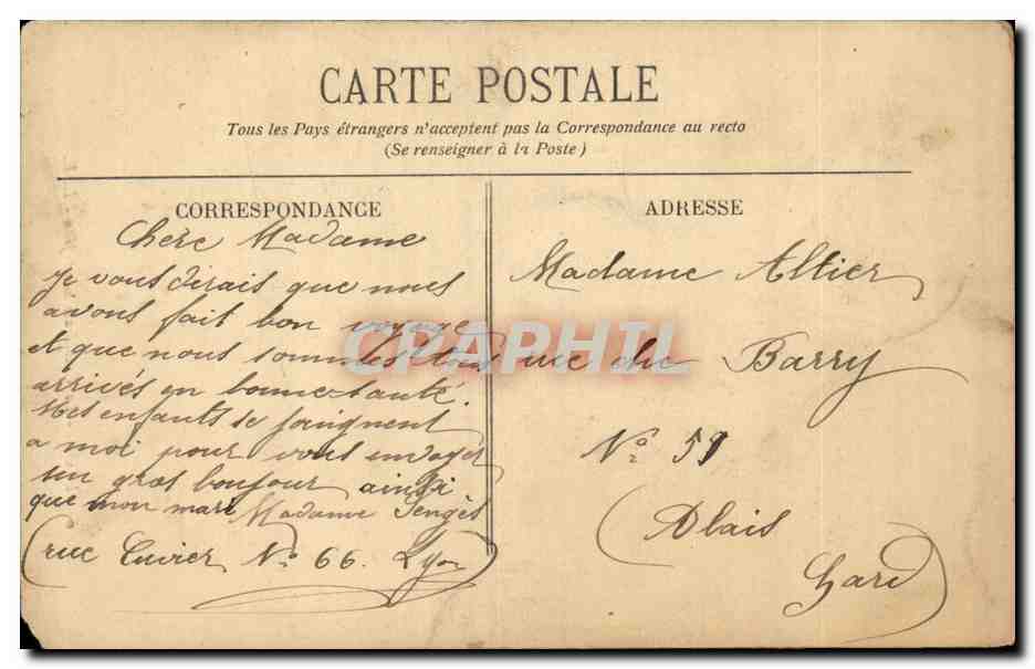 Lyon - La Saint Jean - CPA  — Verso