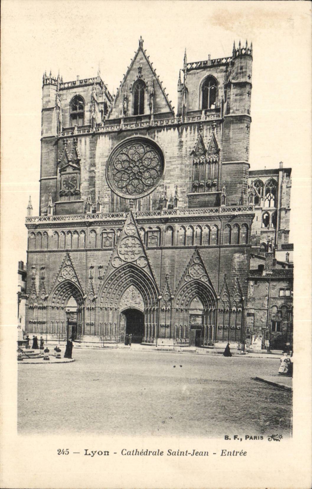 Lyon - Cathedrale Saint Jean - Entree - CPA 