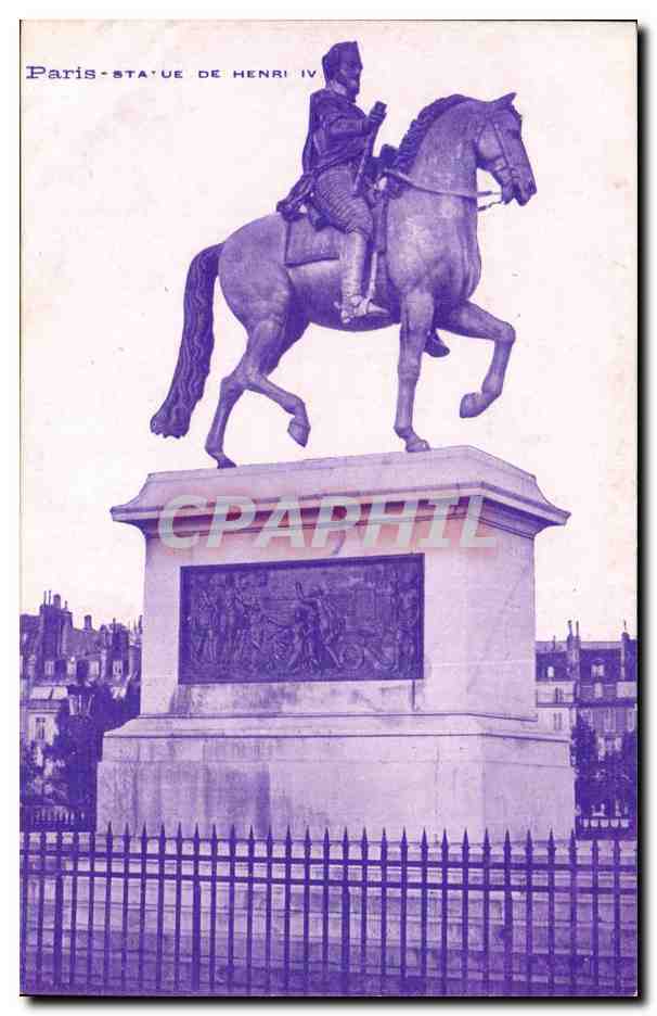 Paris 1 - Statue de Henri IV - CPA 