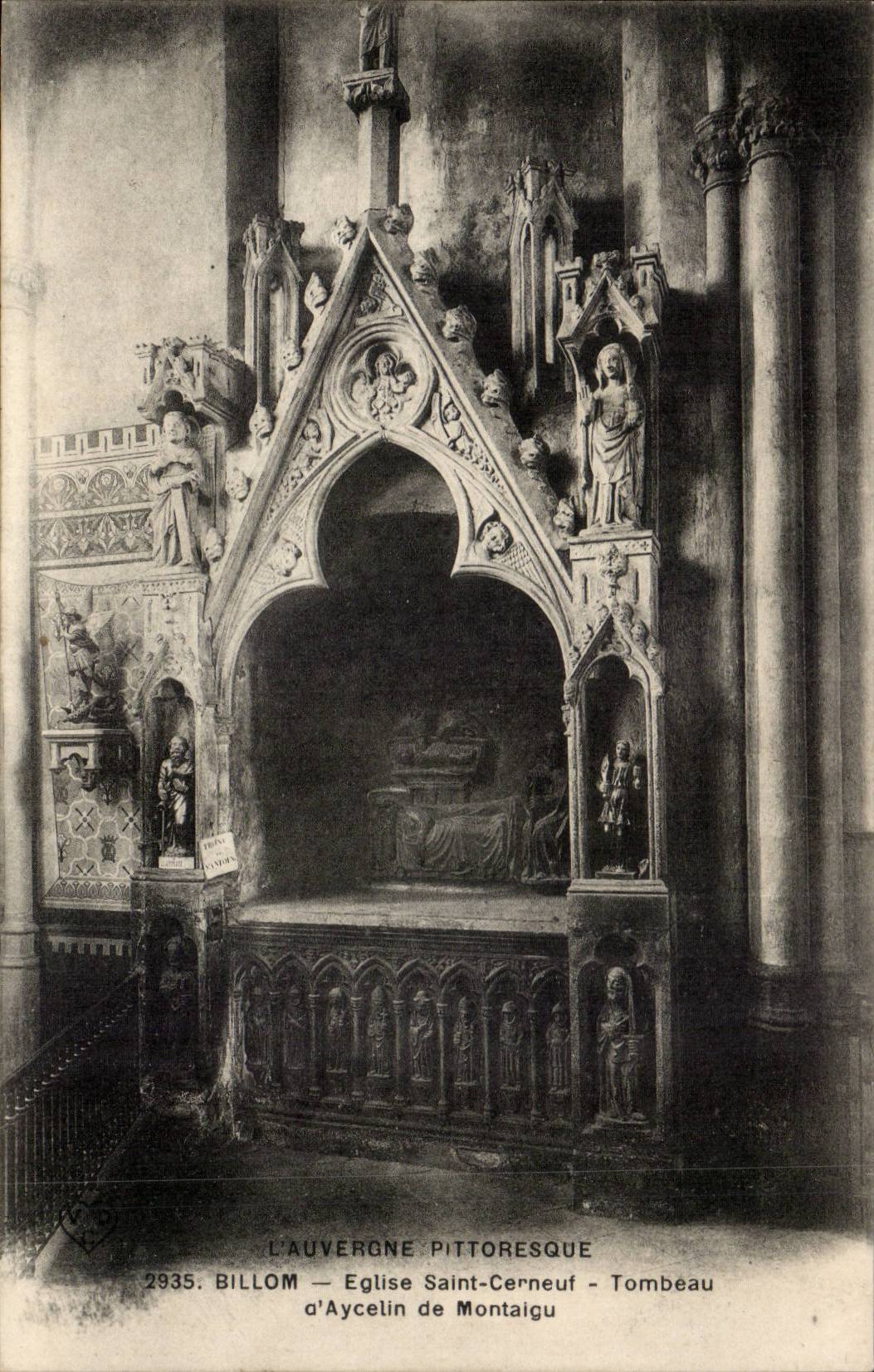 Billom — Église Saint-Cerneuf — Tombeau d'Aycelin de Montaigu