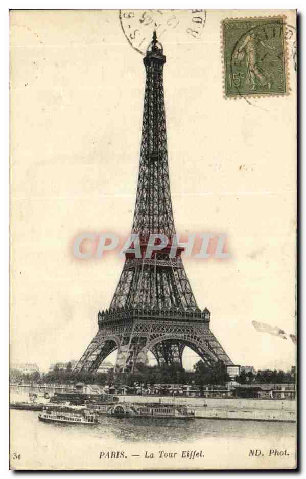 Paris 7 - La Tour Eiffel - CPA 