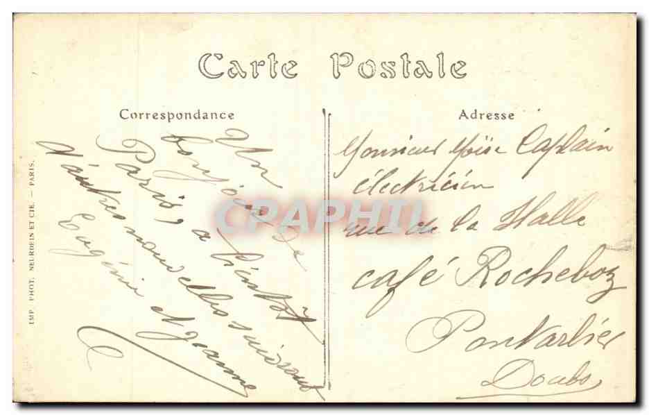 Paris 7 - La Tour Eiffel - CPA  — Rückseite