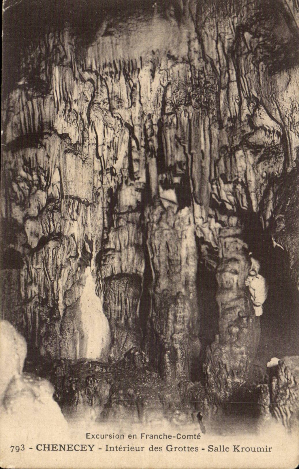 Salle Kroumir — Intérieur des Grottes — Chenecey, Franche-Comté — n°793