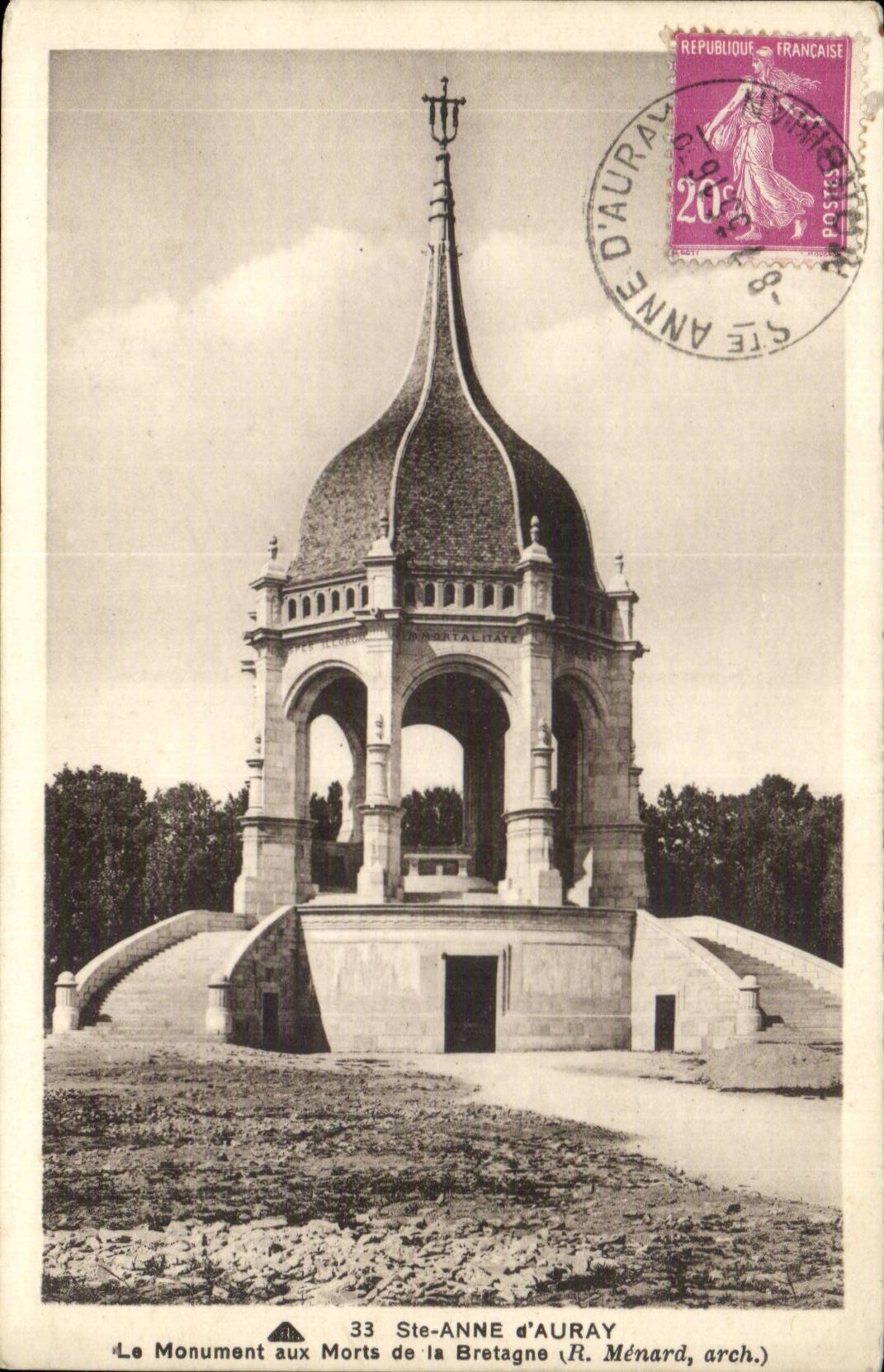 Memorial to the Dead of Brittany — Ste-Anne-d'Auray — R. Ménard, architect