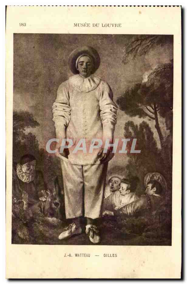 Paris 1 - Musee du Louvre - Watteau - Gilles - CPA 