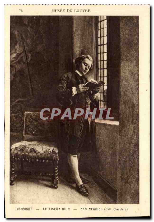 Le Liseur Noir — Meissonier — Musée du Louvre — Collection Chauchard — n°74