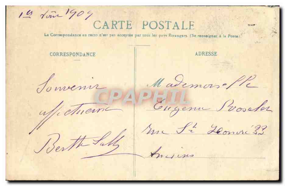 Rouen - Bonsecours - CPA  — Rückseite