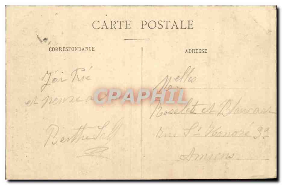 Rouen - Bonsecours - CPA  — Verso