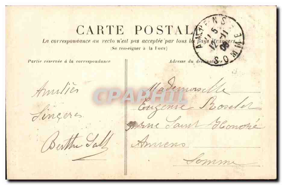 Rouen CPA environs Bonsecours L'eglise — Verso