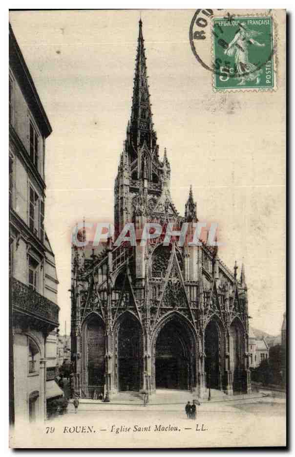 Rouen CPA Eglise Saint Mathieu