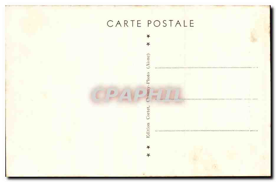 CPA aux morts de l'artillerie des tranchees Les Crapouillots (1914 1918) Le Moulin Laffaut pres le chemin des DAmes — Rückseite