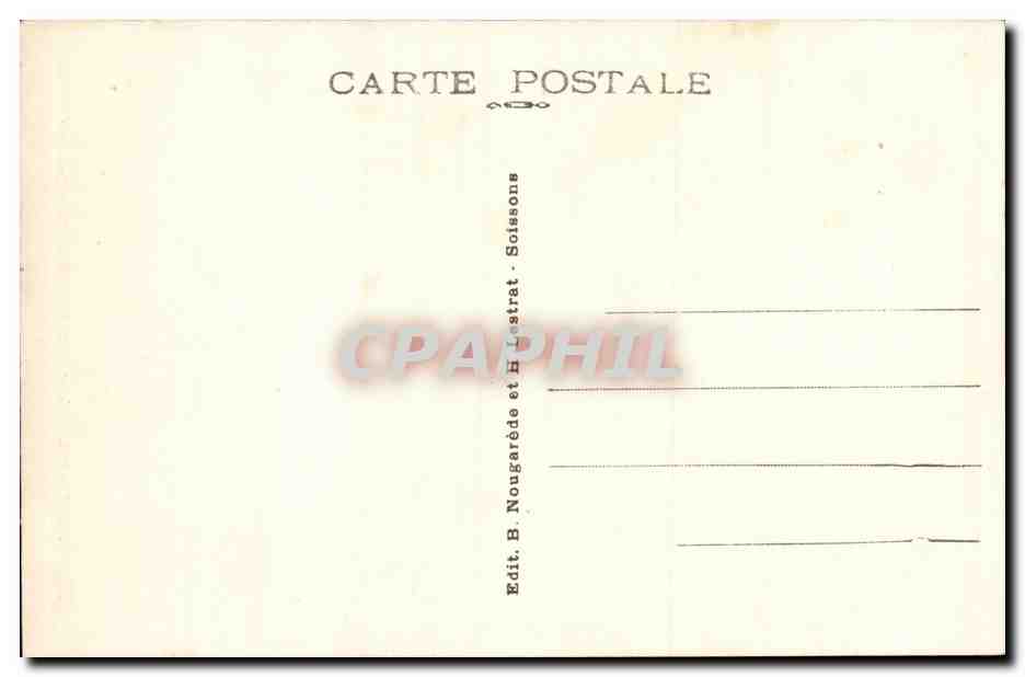Soissons CPA Les tours de Saint Jean des Vignes  — Rückseite
