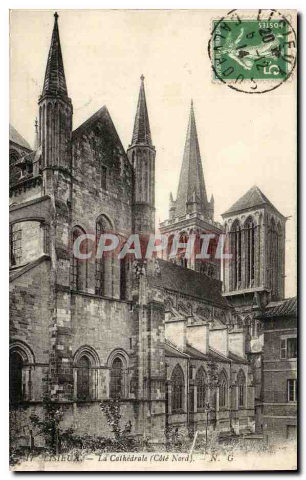 Lisieux - La Cathedrale Cote Nord - CPA 