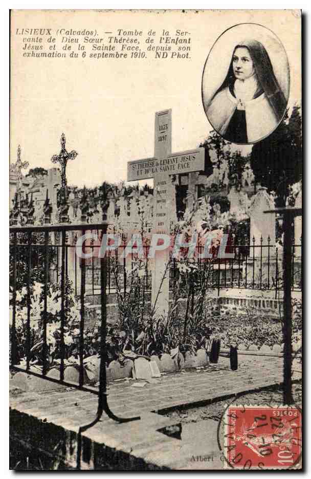 Lisieux - Tombe de la Servante de Dieu Soeur Therese de l'enfant Jesus - CPA 