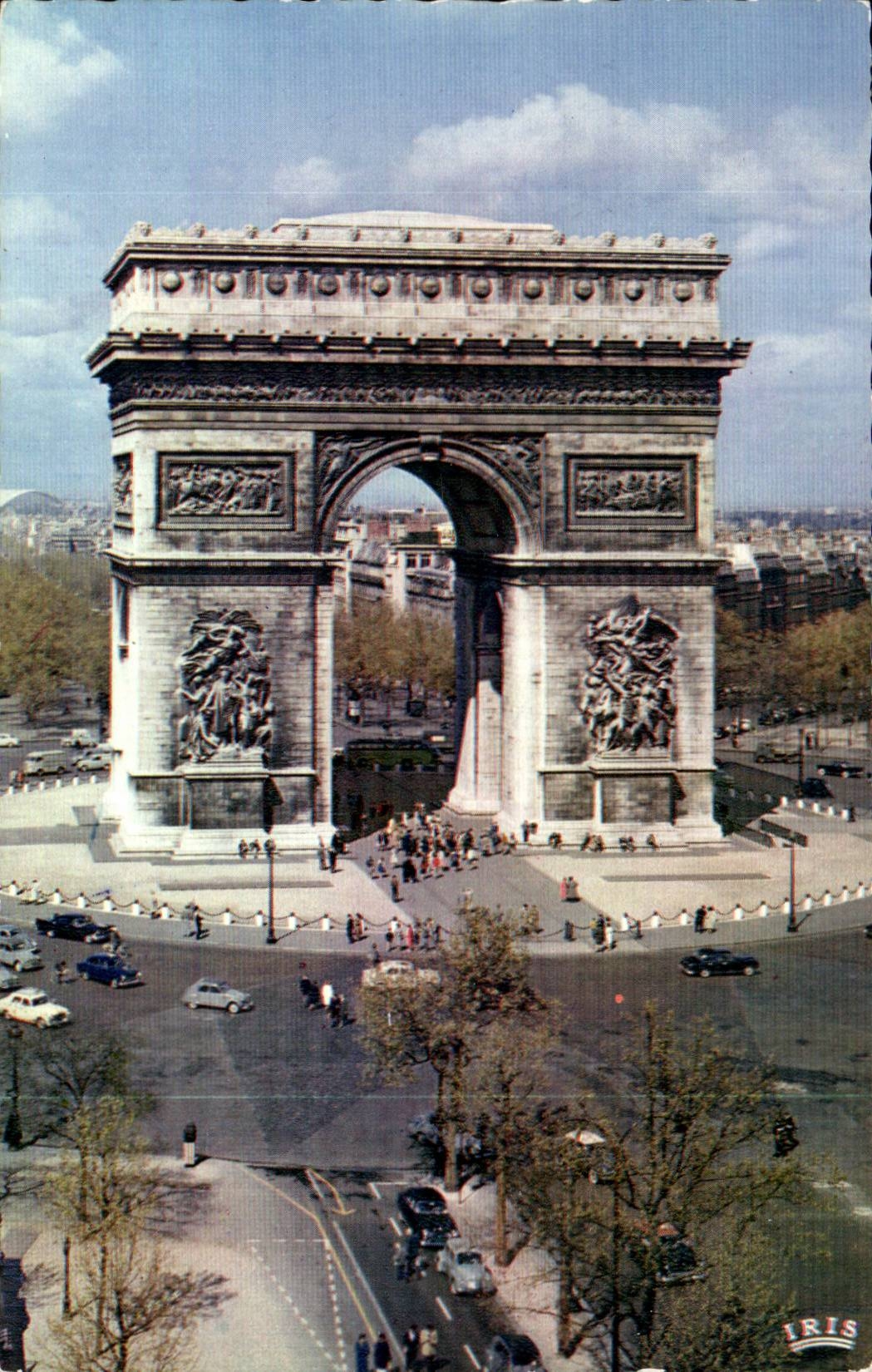 Paris CPA Arc de triomphe