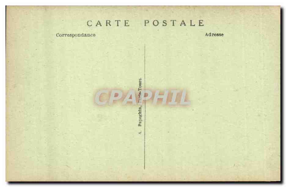 Amboise CPA Le chateau (cote Nord Ouest) — Rückseite