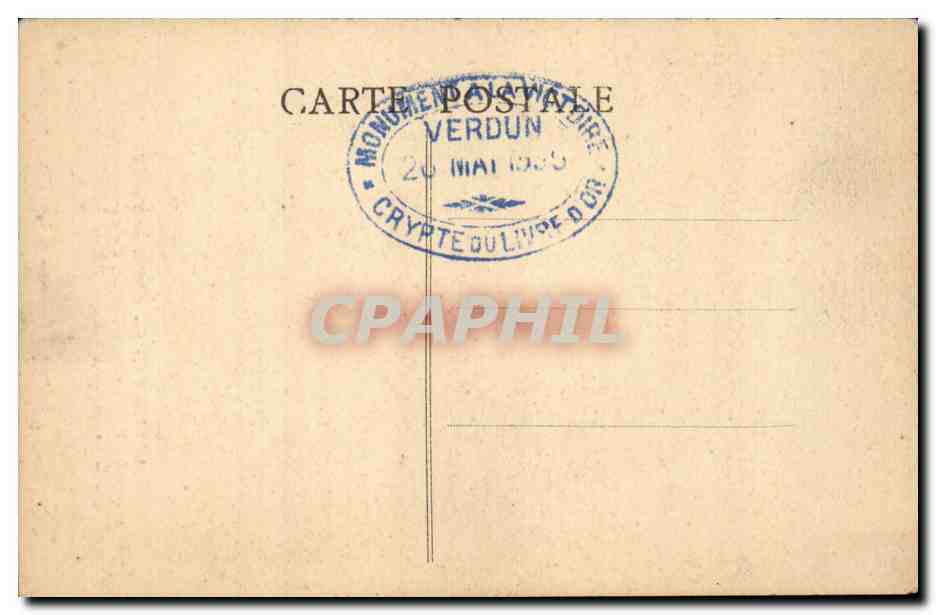 CPA Le livre d'or des soldats de Verdun maitre relieur Kieffer ferronerie de Brandt Chesnay militaria — Rückseite