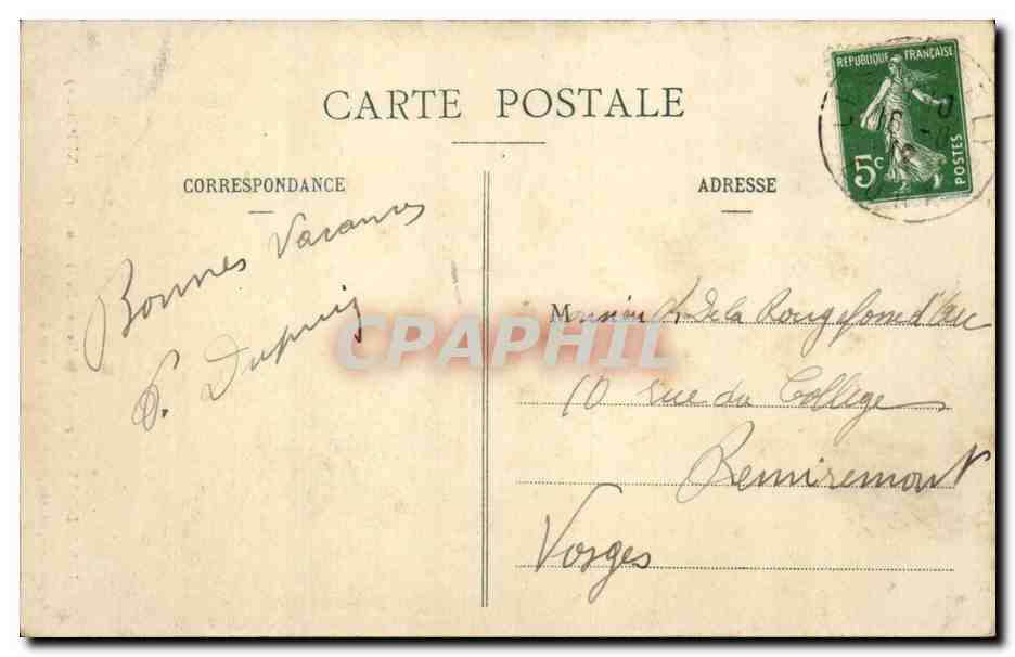 Les Andelys CPA Eglise Notre DAme Details du portail — Verso