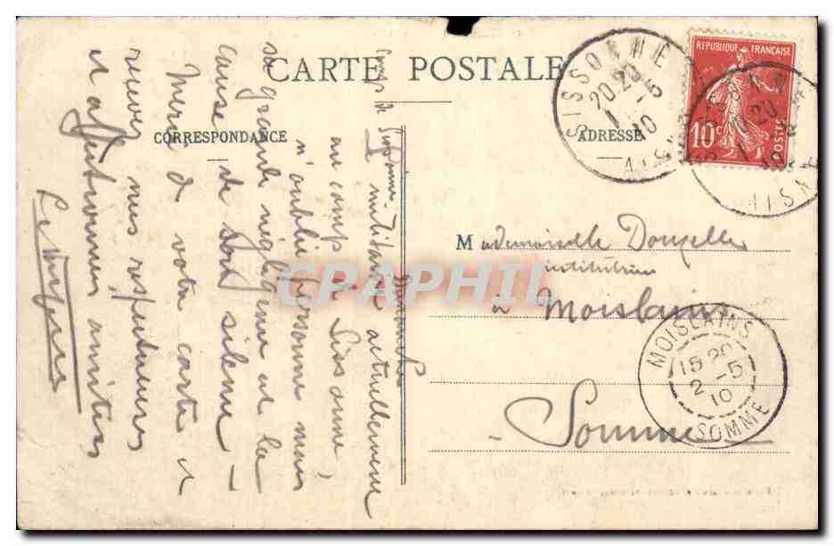Camp de Sissonne - Allée Centrale des Tentes — Porteletai-Paruite, éditeur, Sissonne (Aisne) — Verso