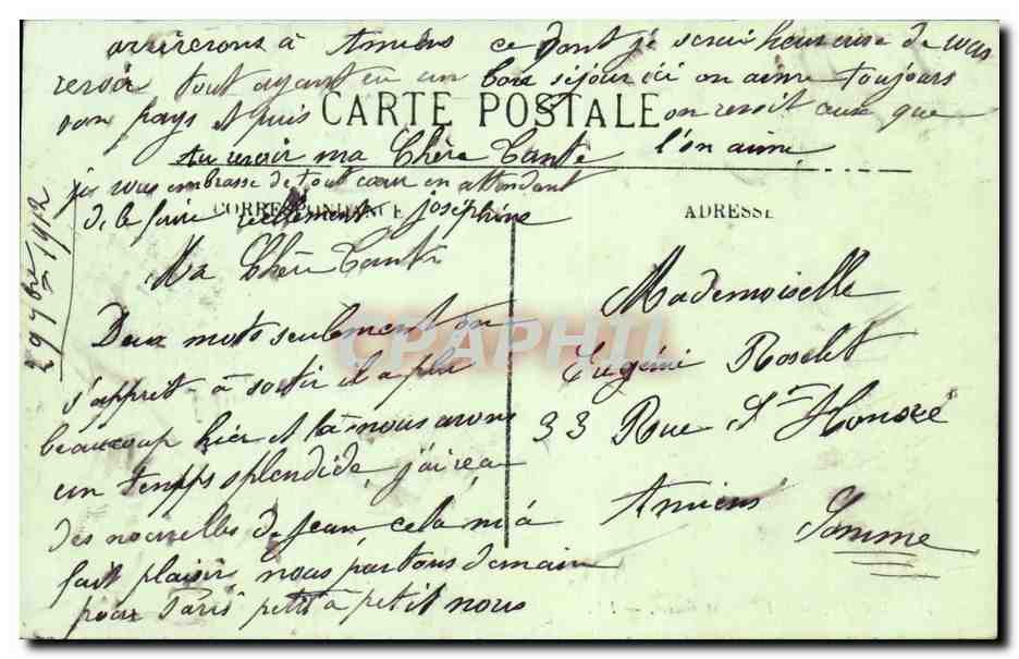 Vichy - L'Eglise St Blaise - CPA  — Verso