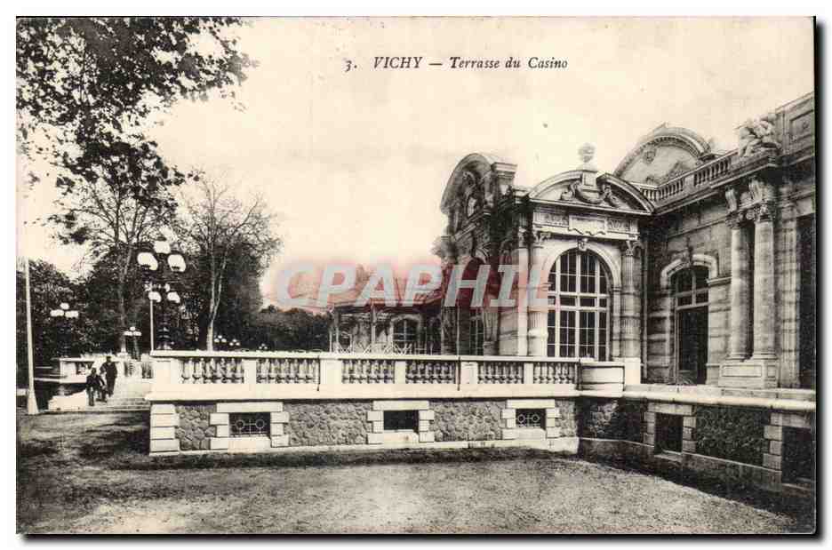 Vichy - Terrasse du Casino - CPA 