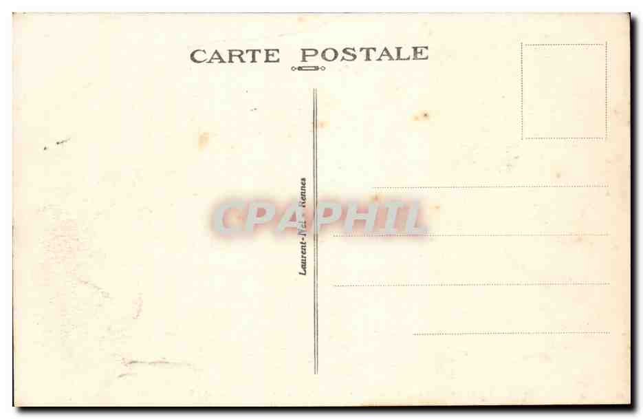 Rennes - Le Chateau Branlant et Maison de Cadet Roussal - CPA  — Rückseite